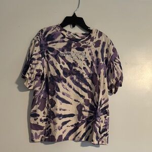 H&M Girls Purple Tie-Dye T-Shirt